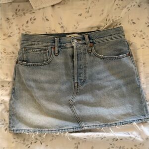 Denim Mini Skirt - Madewell (used once)